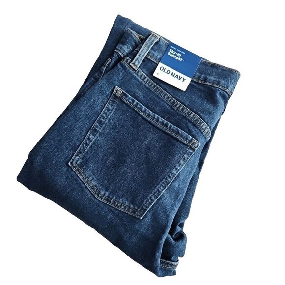 Old Navy Jeans Women's Size 6 (29x27) NWT High-Rise Straight Medium Wash Stretch - Picture 16 of 16